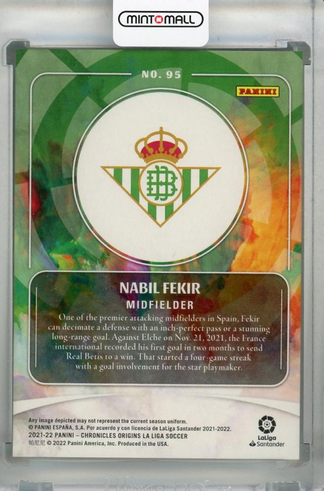 ミントモール / MINT 浦和店 / 2021-22 Panini Chronicles Real Betis Nabil Fekir ...