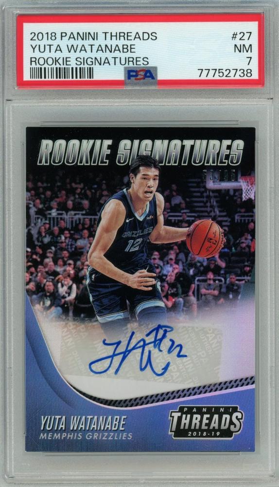 NBA 2018-19 PANINI THREADS 渡邊雄太 RC サイン-