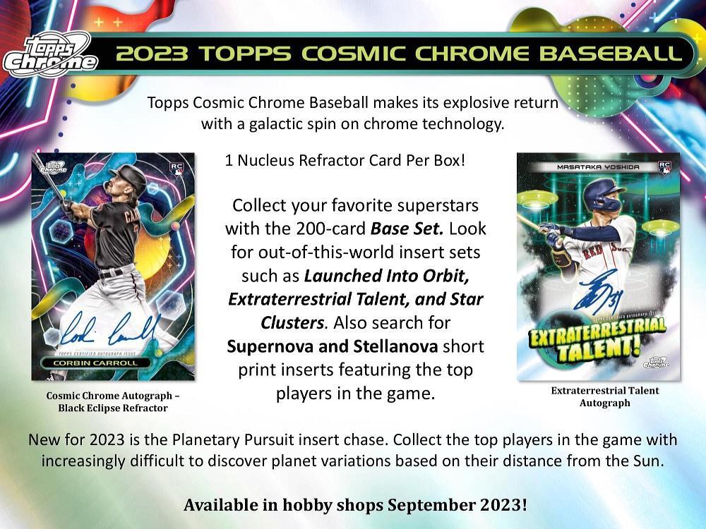 【クリアランスセール！】2023 Topps Cosmic Chrome