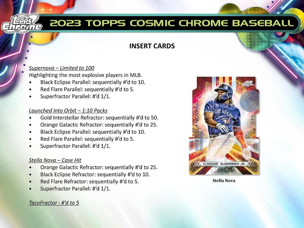 ミントモール / MINT-WEB店 / MLB 2023 TOPPS COSMIC CHROME HOBBY