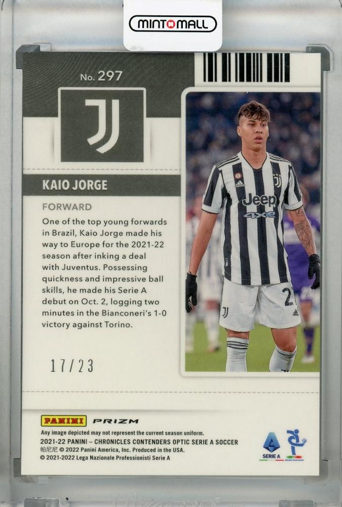 2022-23 TOPPS CHROME UEFA KAIO JORGE AUTO REFRACTOR JUVENTUS #CA