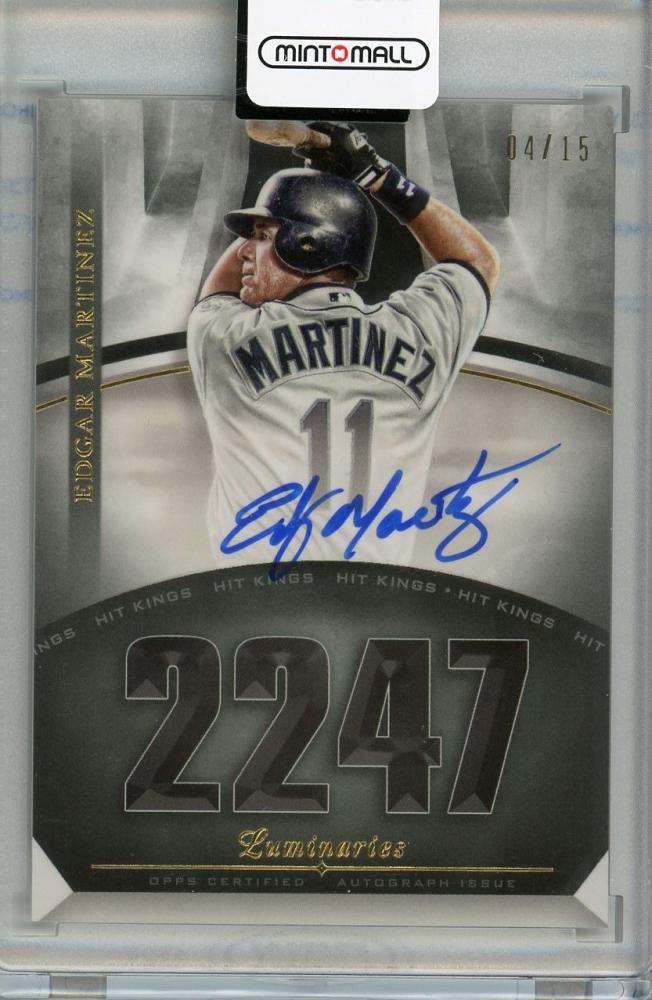 SOLD 125776 2021 Topps Luminaries Hit Kings Autograph Edgar Martinez Quad  Jersey Auto 2/10 - Sportsnut Cards