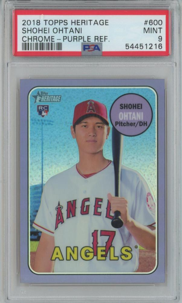 2018 Topps Chrome Ref Ohtani RC PSA 9 大谷