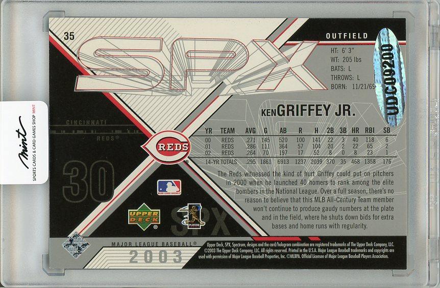 ミントモール / MINT 梅田店 / 2008 UPPER DECK Spectrum Ken Griffey Jr. Buyback  Autograph (2003 SPx) 36/49