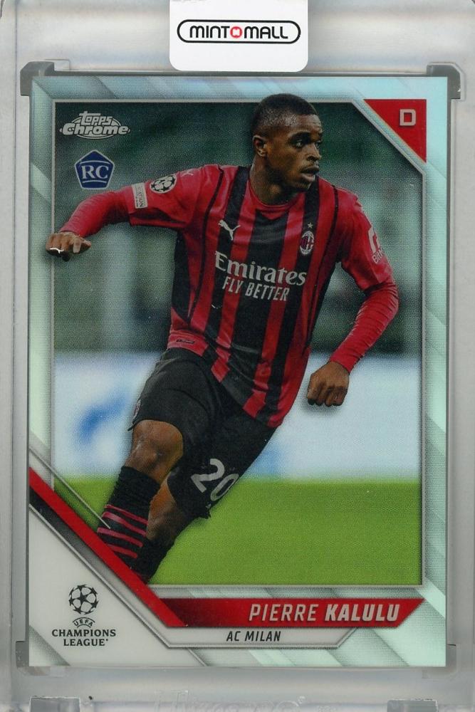 定番正規品ピエール・カルル 2021-22 Topps Chrome UEFA Champions League Pierre Kalulu AC Milan Refractor RC Auto 直筆サイン ルーキーカード その他