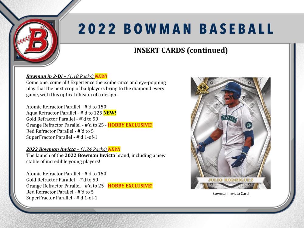 ミントモール / MINT-WEB店 / MLB 2022 TOPPS BOWMAN BASEBALL HOBBY