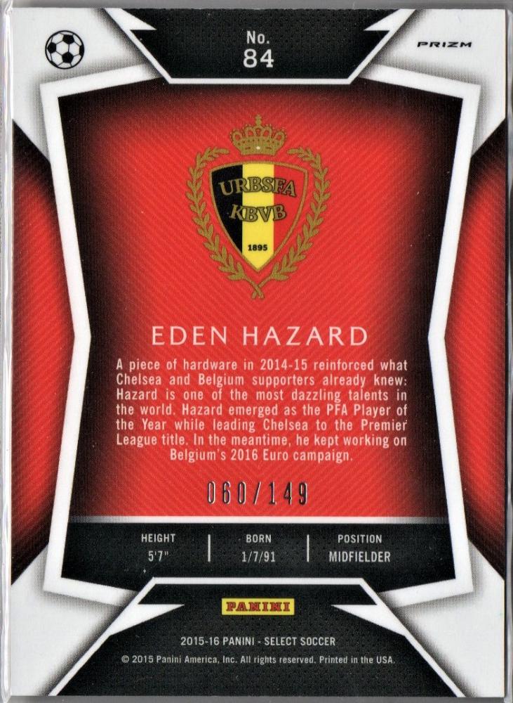 2015-16 Panini Select Eden Hazard No.84 アザール