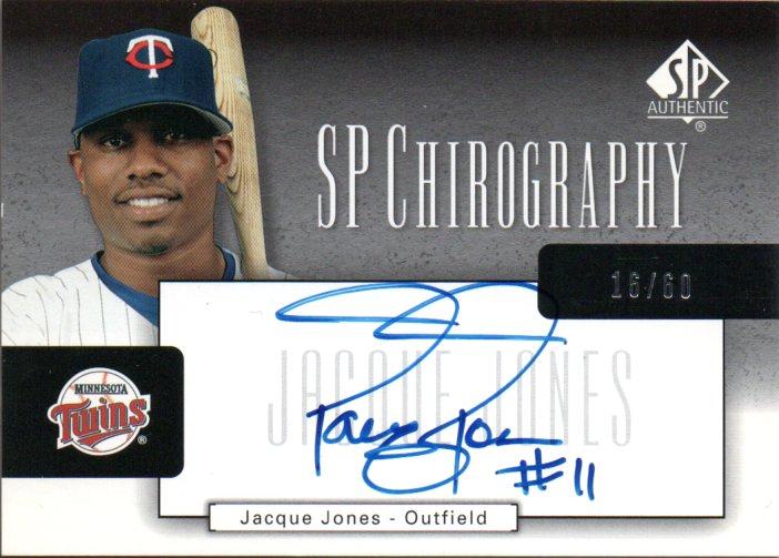 ミントモール / MINT 梅田店 / 2004 UPPER DECK SP Authentic Jacque Jones Autograph  16/60