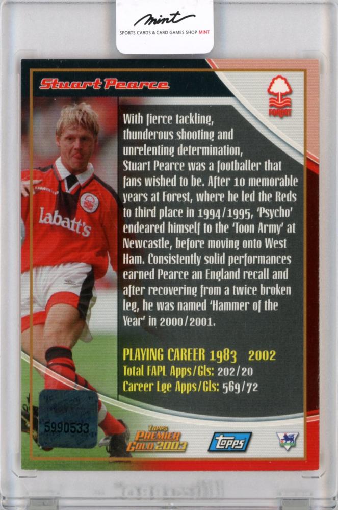 ミントモール / MINT 福岡店 / 2003 Topps Premier Gold Stuart Pearce 