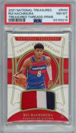 ミントモール / MINT 池袋店 / 2021-22 National Treasures Basketball Rui Hachimura  Treasured Threads/Prime/#RHM【23/25】【PSA8】 Washington Wizards