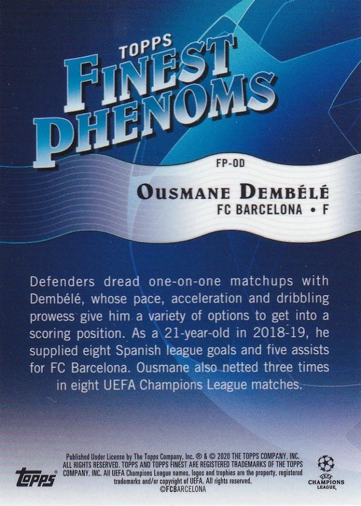 短納期早者勝ち！ Topps Barcelona / Ousmane Dembele / デンベレ