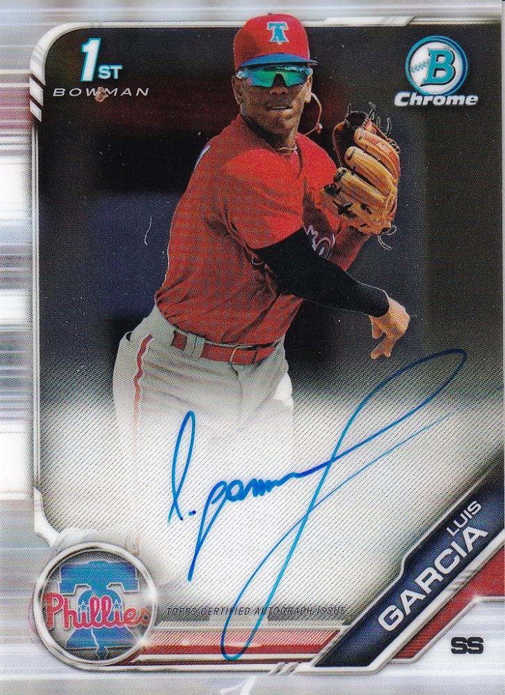 MLBLuis Garcia 1st Bowman Chrome Autographs - mirabellor.com