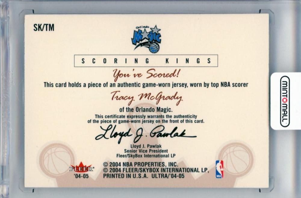 【予約購入】04-05 FLEER ULTRA Tracy Mcgrady AUTO サイン その他