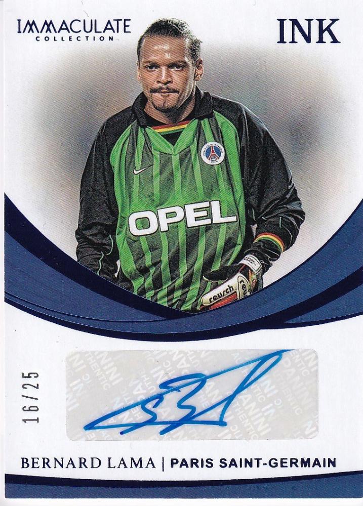 ミントモール Mint 浦和店 18 19 Panini Immaculate Paris Saint Germain Bernard Lama Ink Sapphireパラレル版 16 25