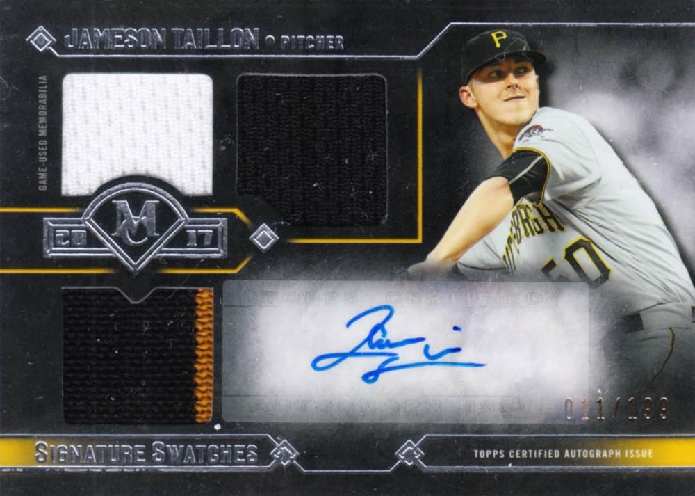 Jameson Taillon Memorabilia, Autographed Jameson Taillon