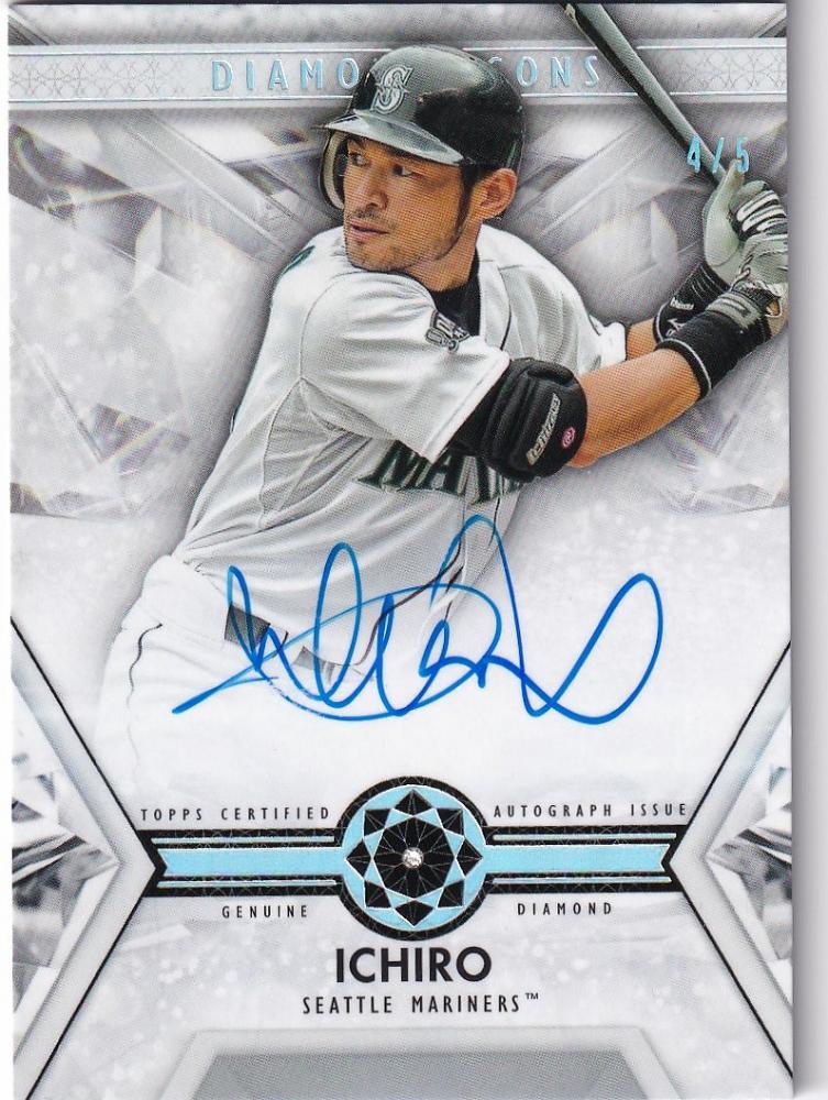 topps diamond icons Ichiro イチロー サイン