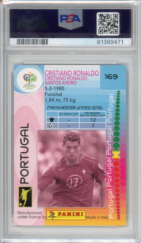 2006WORLDCUP2006 WORLD CUP #169 クリスティアーノ・ロナウド PSA8