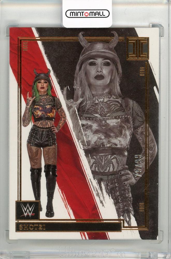 2022 PANINI WWE IMPECCABLE 紫雷イオ直筆サインカード-