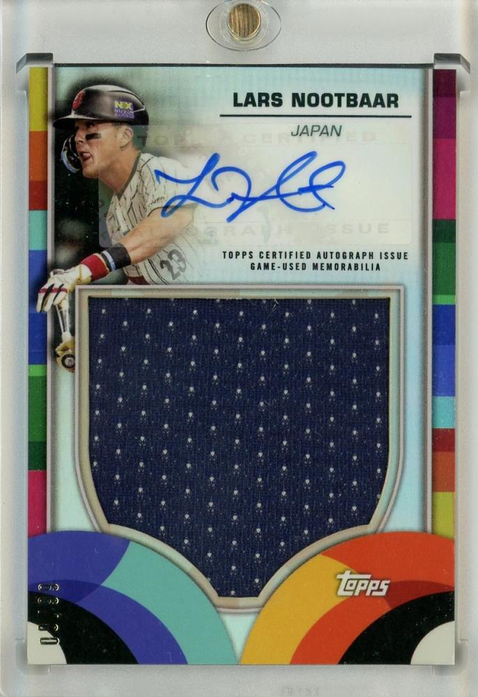 2023 Topps World Baseball Classic Lars Nootbar Relic Autographs【08/99】 Team Japan