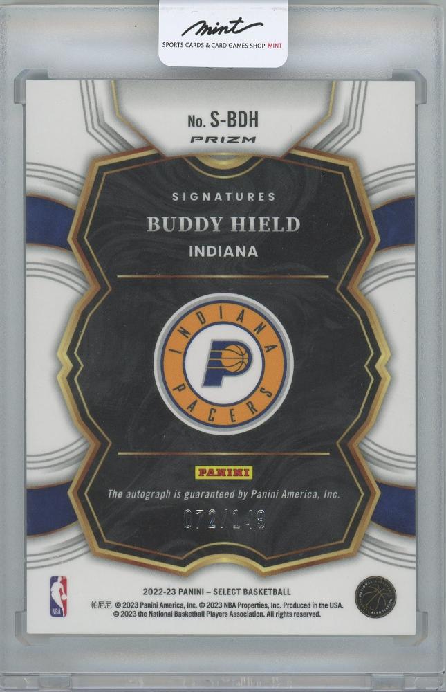 ミントモール MINT 横浜店 2022 23 PANINI Select Signatures BUDDY HIELD