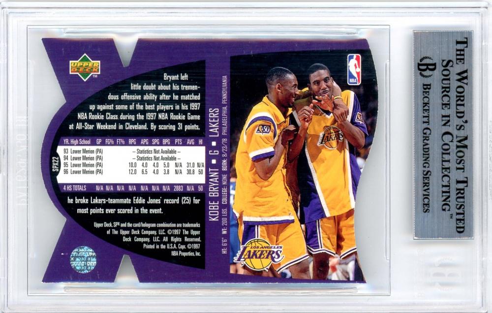 1997 Upper Deck SPx Gold Kobe Bryant #22 - その他