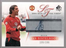 2004 SP Authentic Manchester United Ruud van Nistelrooy