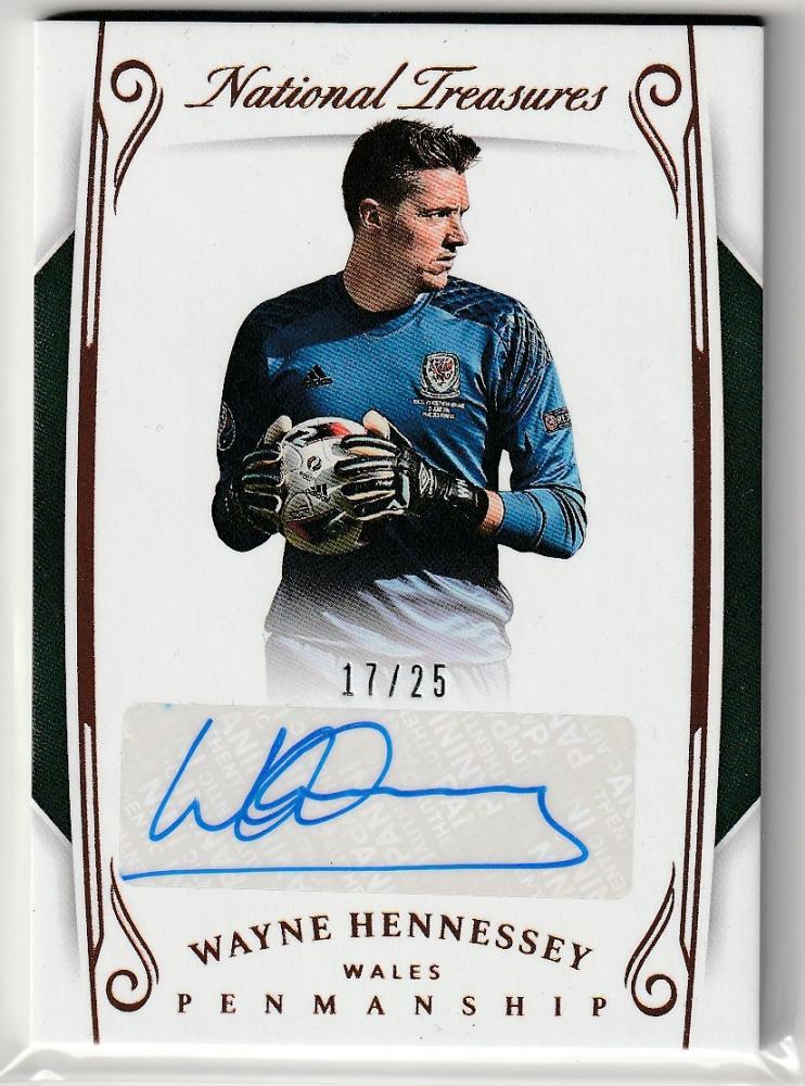 ミントモール Mint 新宿店 18 Panini National Treasures Bronze Parallel Penmanship Autograph Wayne Hennessey 17 25