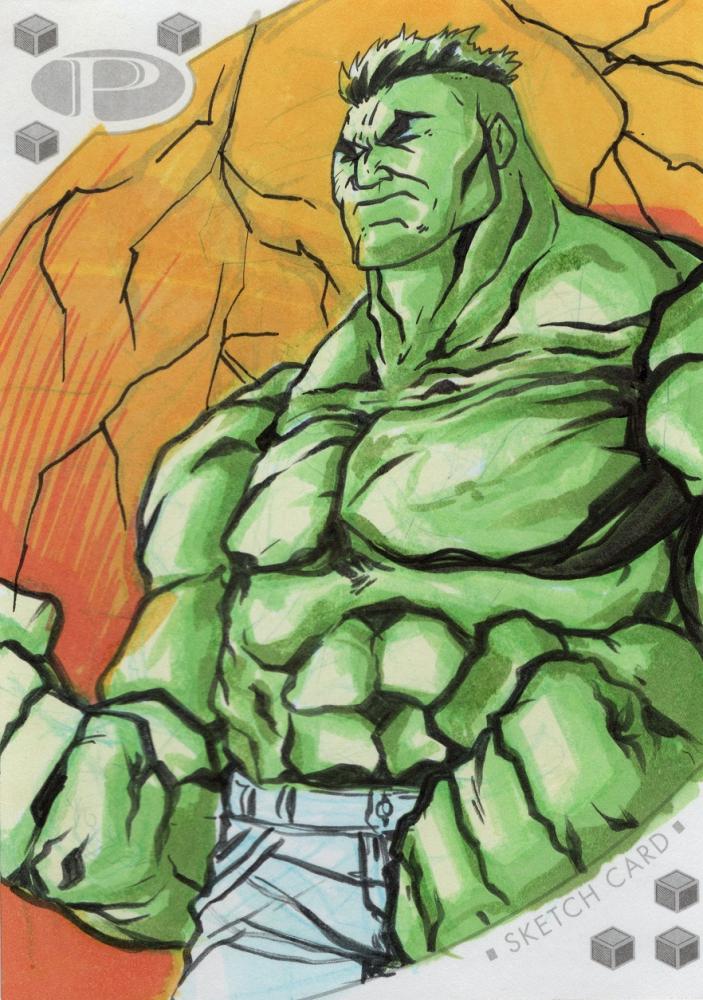 Marvel Sketch Card ハルク マーベル スケッチカード-