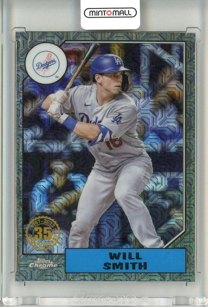 Mint Topps Los Angeles Dodgers Will Smith Silver Pack Chrome Black Refractor