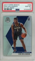 ミントモール / MINT 千葉店 / 2019-20 Panini Mosaic Zion Williamson Silver RC #209【PSA  10 GEM MT】