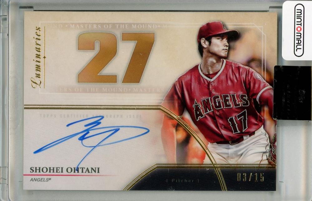 大谷翔平直筆サインカード【01/15】TOPPS LUMINARIES 2020 ...