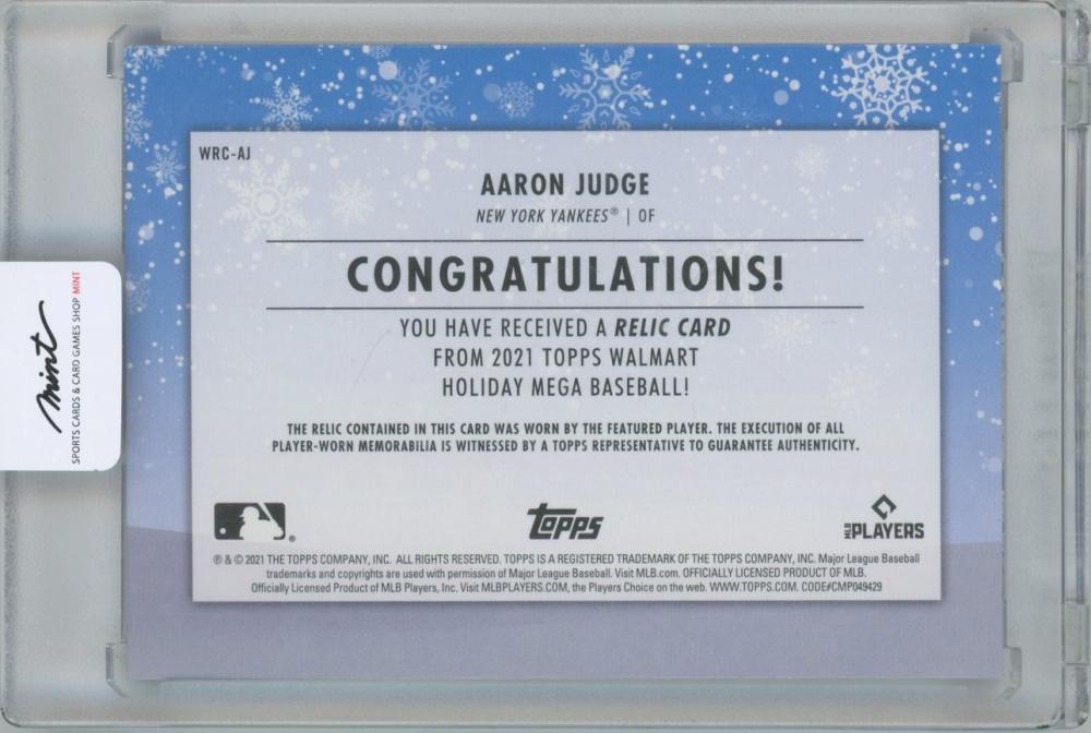 ミントモール / MINT 横浜店 / 2021 TOPPS Walmart Holiday Relics