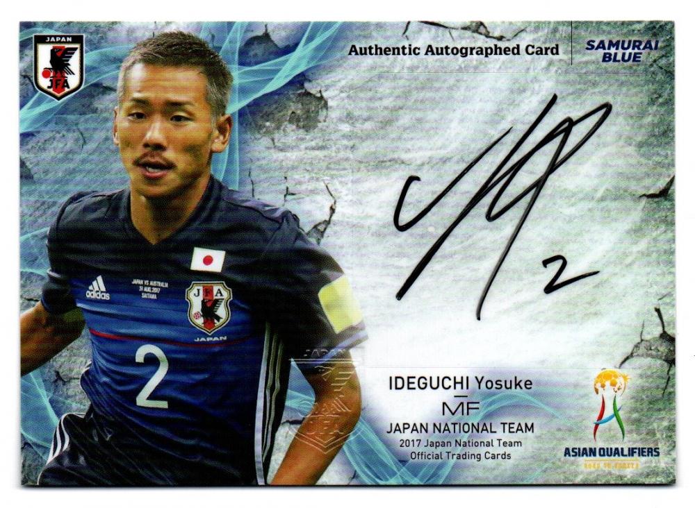 ミントモール Mint 横浜店 17 Epoch サッカー日本代表アジア最終予選突破記念 井手口陽介 ガンバ大阪 直筆サインカード ブラックサイン 16 40