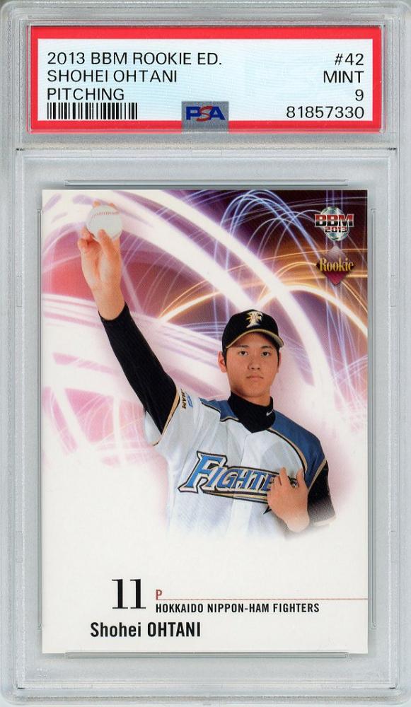 【美品】PSA 9  大谷翔平   2013  BBM 1st  RC　鑑定済み183