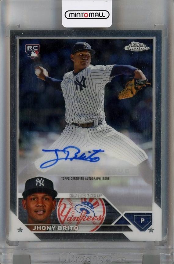 Mint Topps Chrome Update Jhony Brito Autographs Rc Acjbr