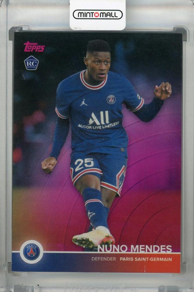 2021-22TOPPS PARIS SAINT-GERMAIN　5　NUNO MENDES　150枚限定 パラレルカード　ヌーノ・メンデス　パリ・サンジェルマン