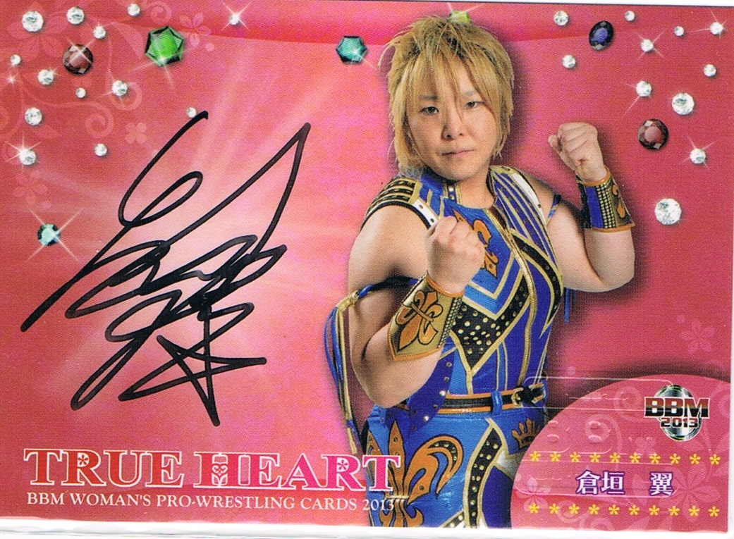 倉垣翼　直筆サインカード　autograph cards 女子プロレス　JWP collecara