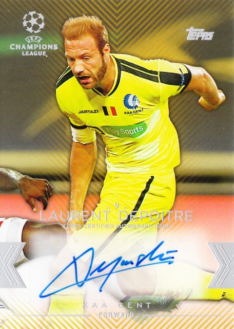 ミントモール Mint 札幌店 15 16 Topps Uefa Champions League Laurent Depoitre Base Autograph Gold 50枚限定 12