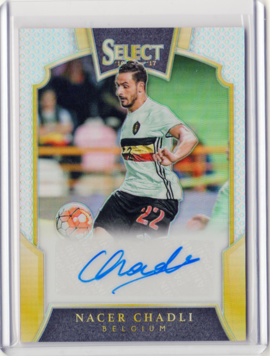 ミントモール Mint 福岡店 Panini 16 17 Select Soccer Nacer Chadli Autograph 直筆 サインカード 63 199